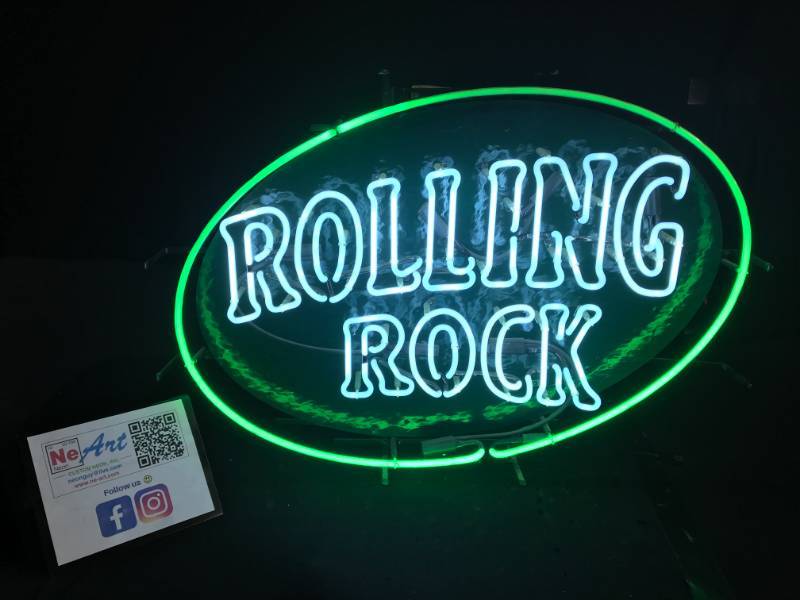 lot 28 image: Rolling Rock Beer neon