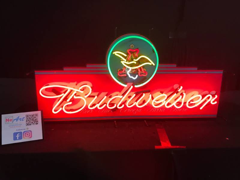 lot 29 image: Budweiser marquee neon