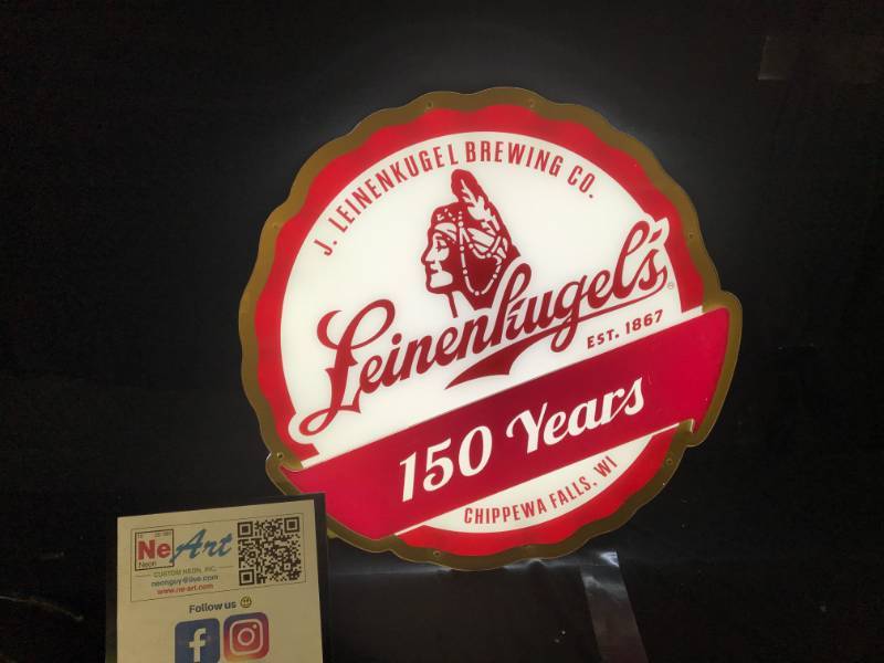 lot 50 image: Leinenkugels 150 Years LED sign