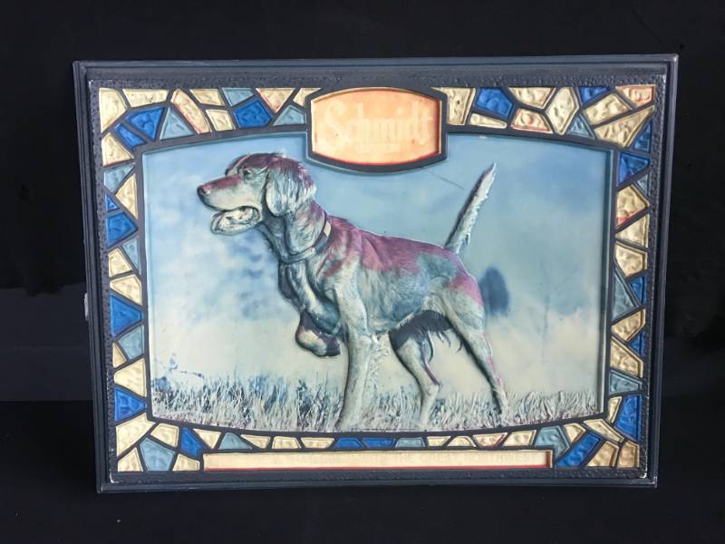 lot 96 image: Schmidt vacuum formed plastic hunting dog