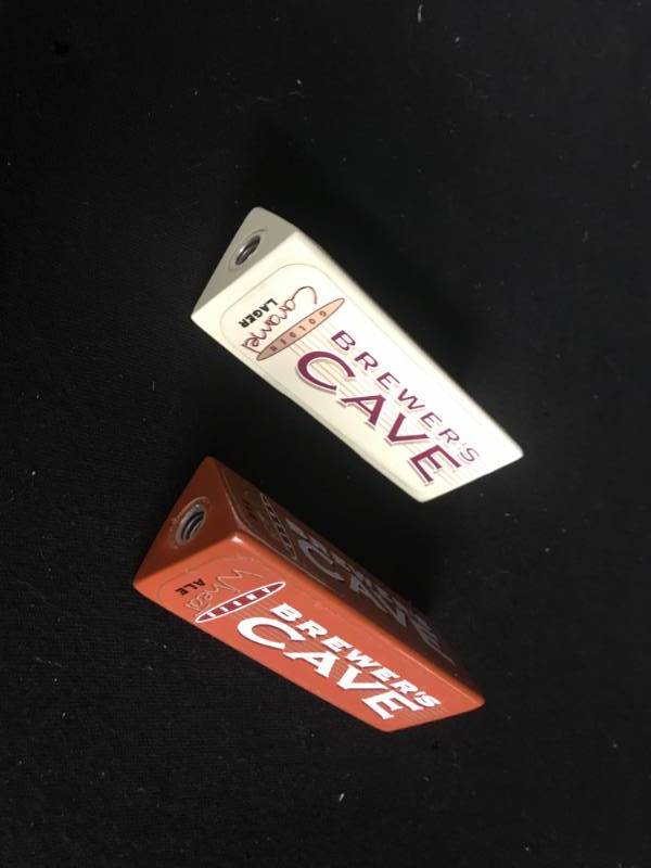 lot 124 image: Brewers Cave tap handles - Lot of 2