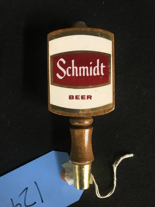 lot 129 image: Schmidt Beer early tap handle