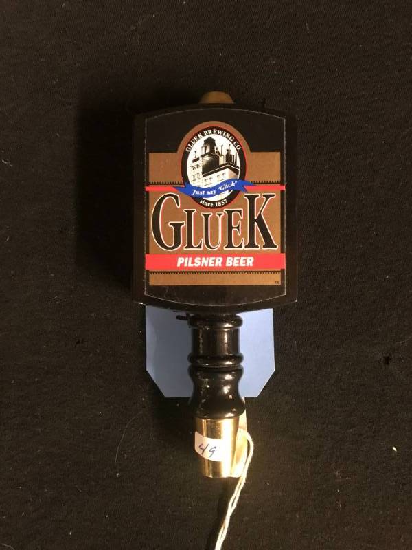 lot 133 image: Gluez Beer Pilsner tap handle