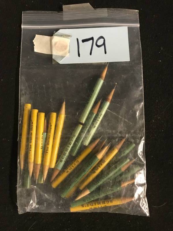 lot 179 image: Schmidt City Club pencils