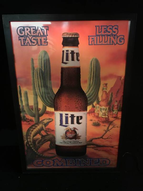 lot 187 image: Miller Lite animated display