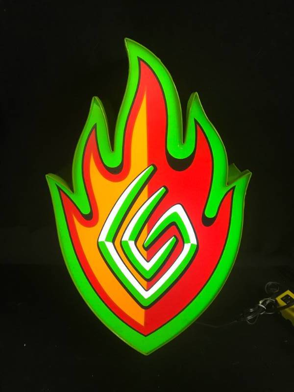 lot 196 image: LED lit flame