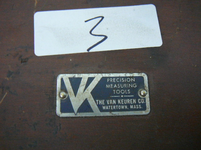 lot 3 image: Van Keuren Co. Precision Measuring ToolGage