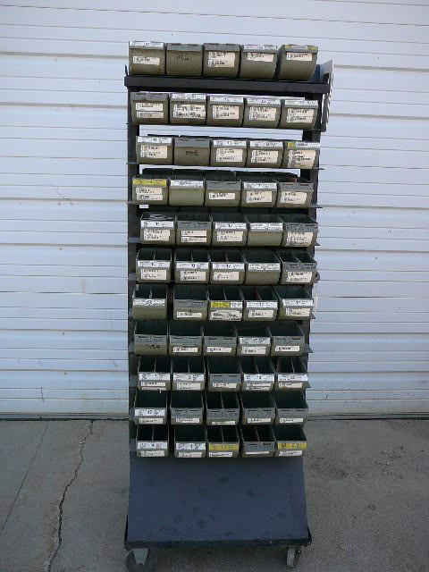 lot 43 image: BoltHardware Bin on Casters