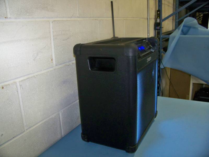 lot 50 image: ION, Block Rocker Max, Portable, Wireless Loudspeaker  Speaker with Bluetooth Connectivity and Front Display Lighting