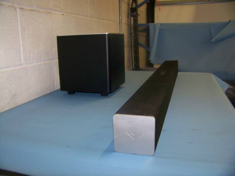 lot 22 image: Vizio, 38 Home TheaterTelevision Soundbar, Wireless Subwoofer  Sub with Bluetooth Connectivity