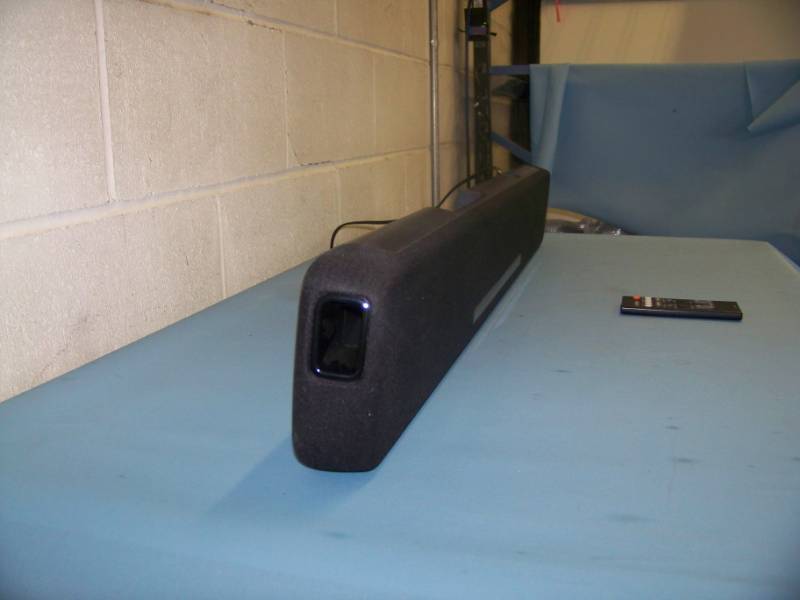 lot 21 image: Yamaha, 35, 2.1 Channel, Ultra-Slim Soundbar with Dual Built-In Subwoofers (Subs), Bluetooth Connectivity and Remote Control