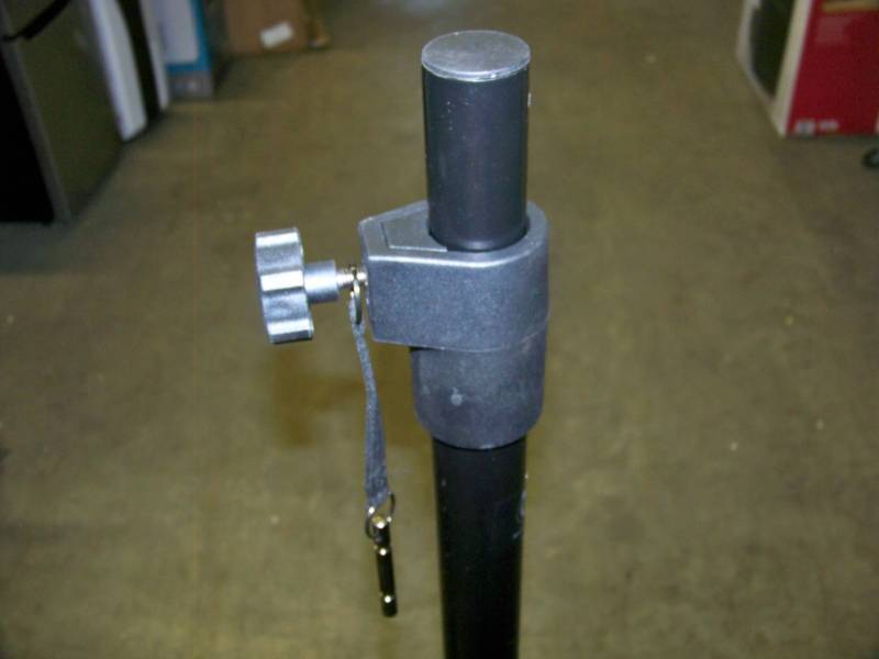 lot 37 image: Atlas Sound LP, SS500E, 54-85 Tripod, Heavy-Duty Aluminum Speaker  Loudspeaker Stand - NEW in Original, Open Box