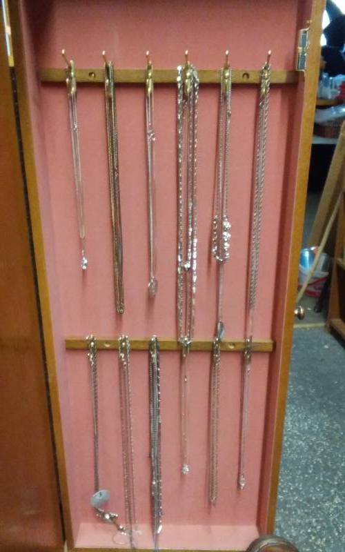 Lot Of Assorted Silvertone Necklaces Approx. 24