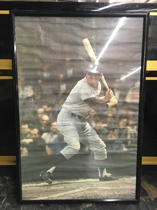 lot 1 image: Mickey Mantle Poster