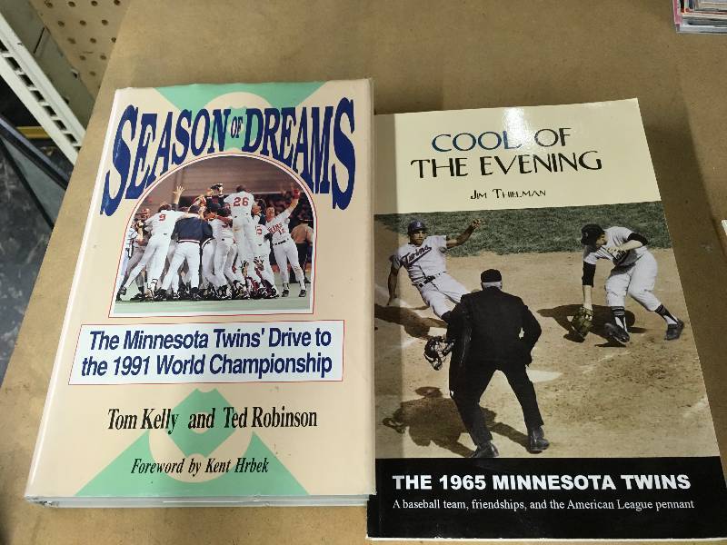 lot 10 image: Two Minnesota Twins Books