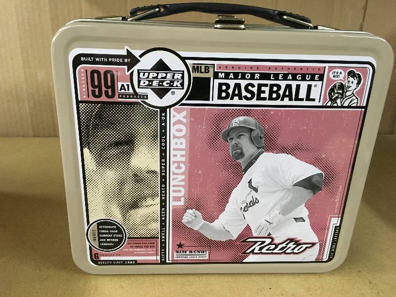 lot 24 image: Upper Deck Mickey Mantle Mark McGwire Lunch Box
