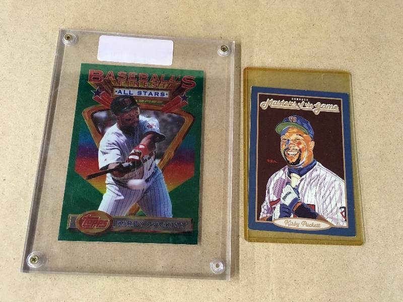 lot 35 image: Two Oversized Kirby Puckett Cards