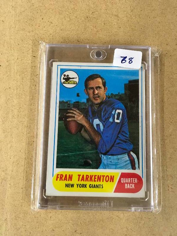 lot 43 image: 1968 Fran Tarkenton Card