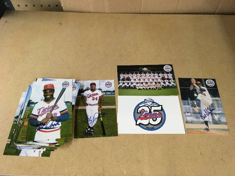lot 46 image: 1985 Minnesota Twins Post Card Set - Puckett Rookie Year