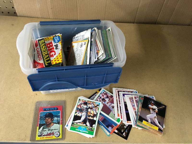 lot 52 image: Small Plastic Tote Of Misc MLB Cards