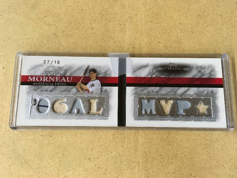 lot 57 image: 2006 AL MVP Justin Morneau Game Used Card 0710