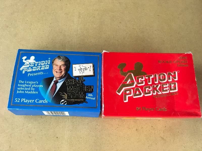 lot 65 image: Two Action Packed NFL Card Sets