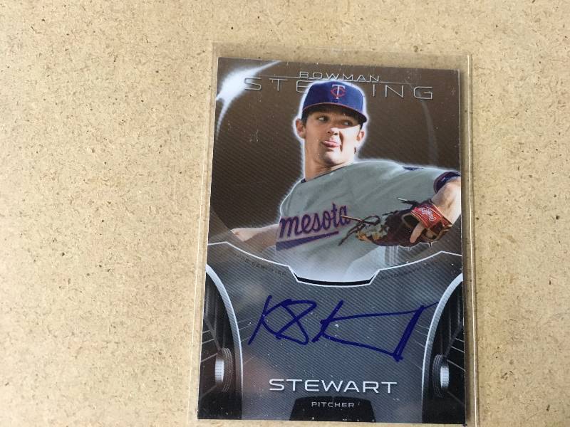 lot 69 image: Autographed Kohl Stewart Card - Twins Prospect