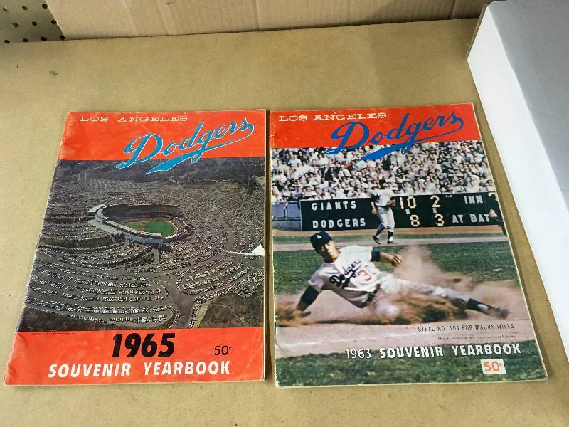 lot 85 image: 1963 & 1965 Los Angeles Dodgers Program Souvenir Book