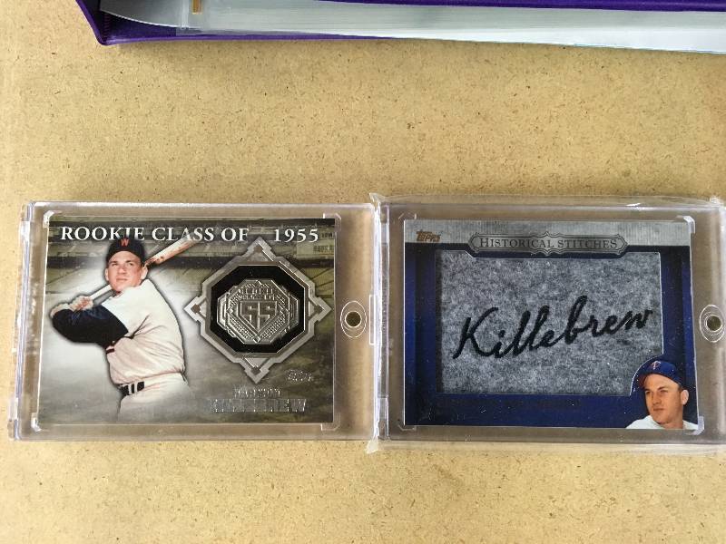 lot 86 image: Two Harmon Killebrew Patch Cards