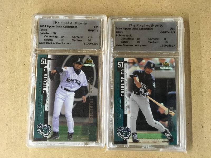 lot 89 image: Two 2001 Upper Deck Collectibles Ichiro Tribute To 51 Cards