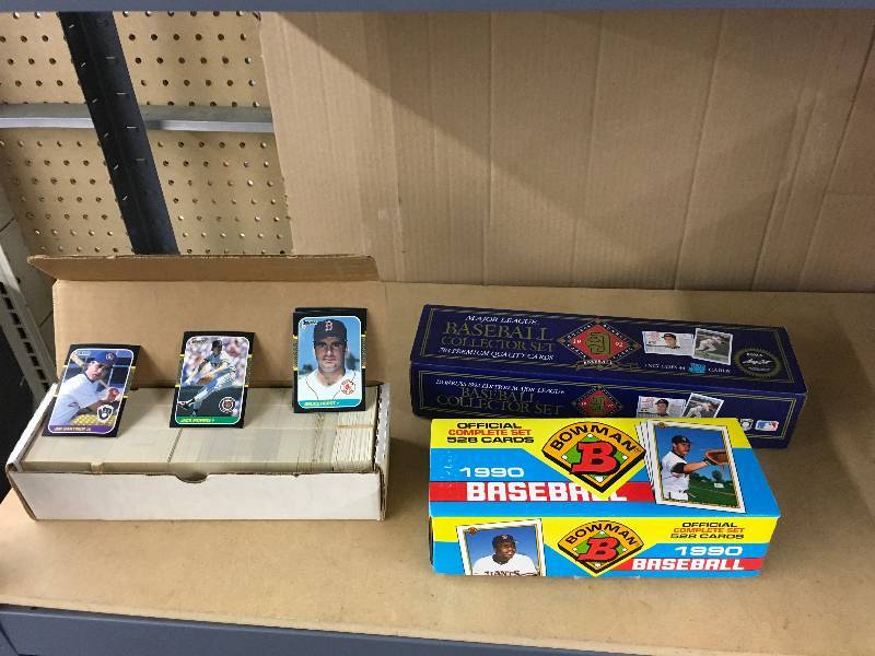 lot 96 image: 1990 Bowman MLB Card Set, 1992 Donruss MLB Card Set, 1987 Donruss MLB Card Set