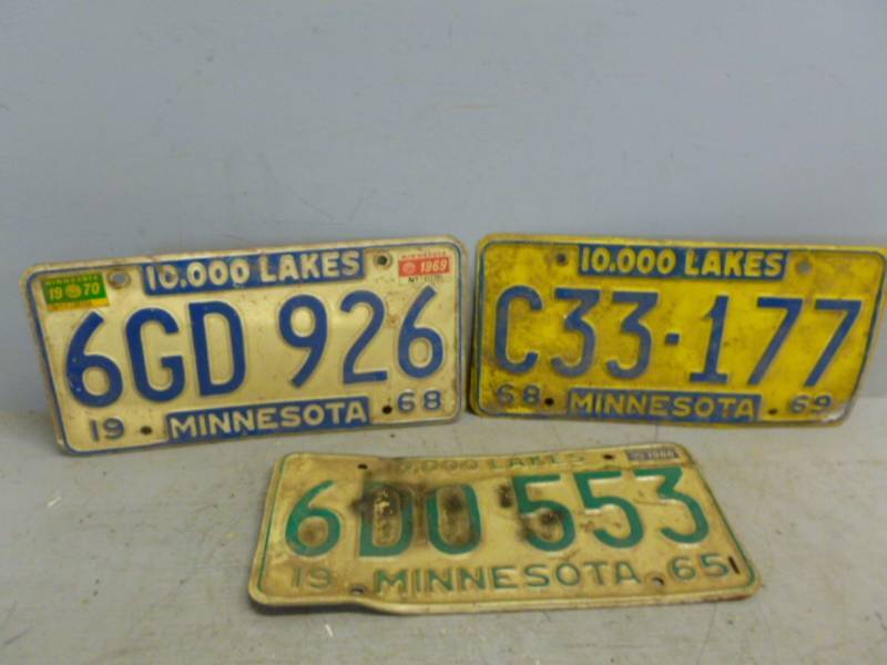 lot 130 image: Vintage License Plates