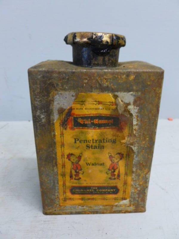 lot 186 image: Antique Metal Container