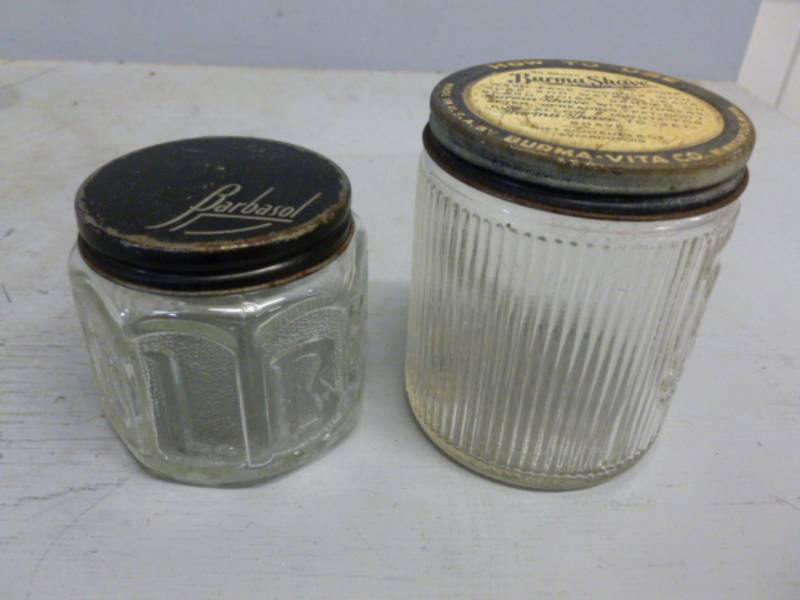 lot 299 image: Vintage Glass Containers