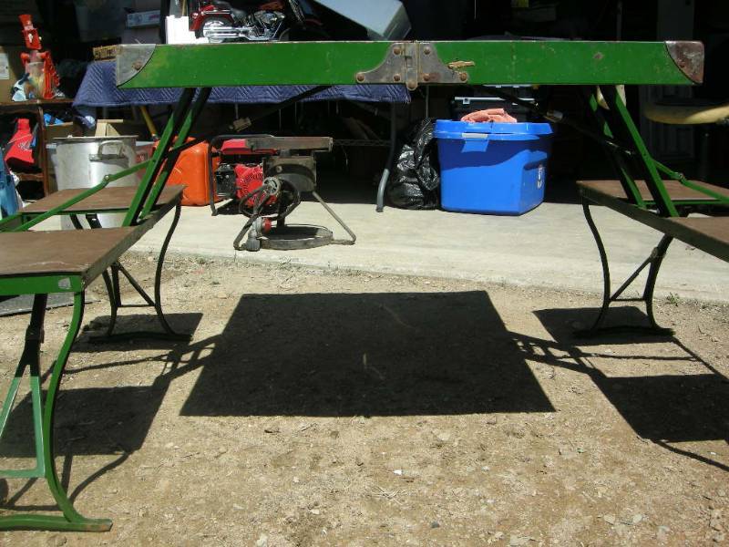 Vintage Portable Folding Picnic Table Set