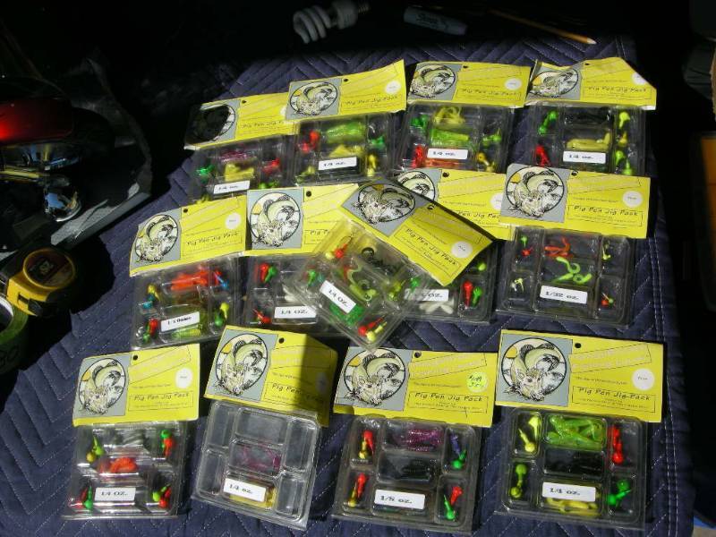 Group Walleye and Crappie Jigs