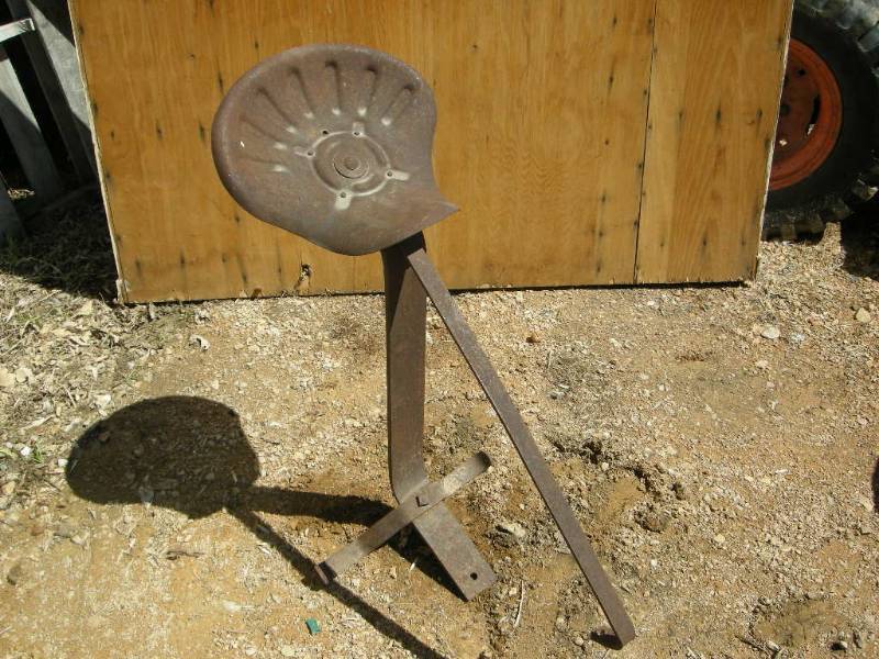 Antique Tractor Seat on Bracket