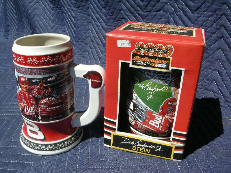 Budweiser Nascar Dale Earnhardt Steins