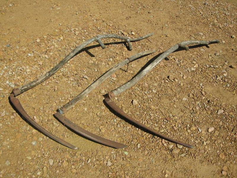 3 Weathered Scythes