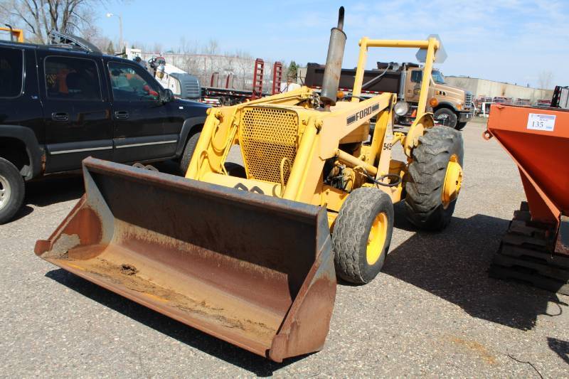 1981 Ford 545 Tractor with Paladin Light Construction Shovel Attachment