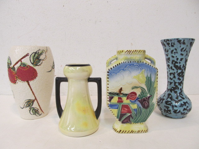 lot 35 image: Group of Mid Century Art Pottery Vases