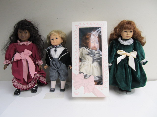 lot 105 image: Group of 4 GOTZ Dolls
