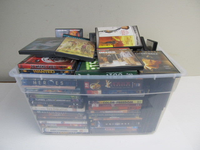 lot 152 image: LARGE Lot of Approx 150 DVDS