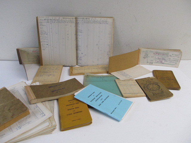 lot 215 image: Group of Vintage Railroad Paper & Ephemera