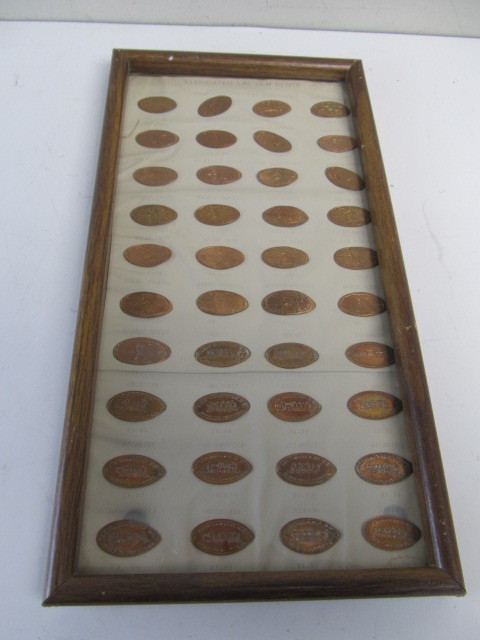 lot 217 image: Collection of Flattened Pennies