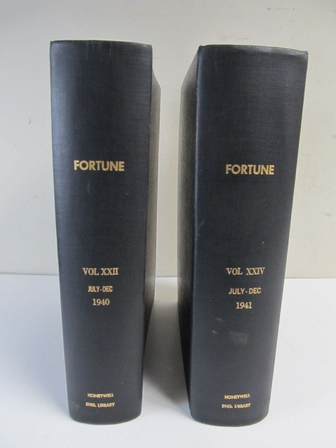 lot 65 image: 1940 & 1941 FORTUNE Magazine Bound Issues