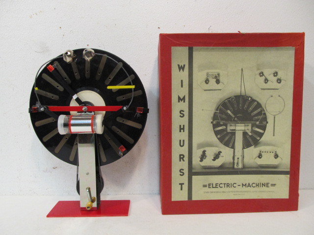 lot 118 image: Vintage WIMSHURST Electric Machine Toy wOriginal Box