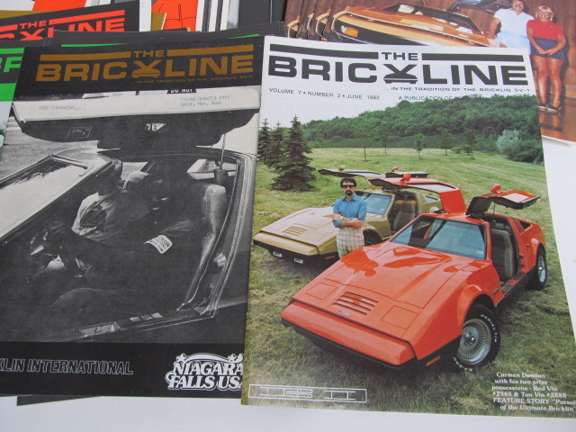 lot 254 image: Large Lot of Vintage Bric Line Magazine for BRICKLIN Sports Cars