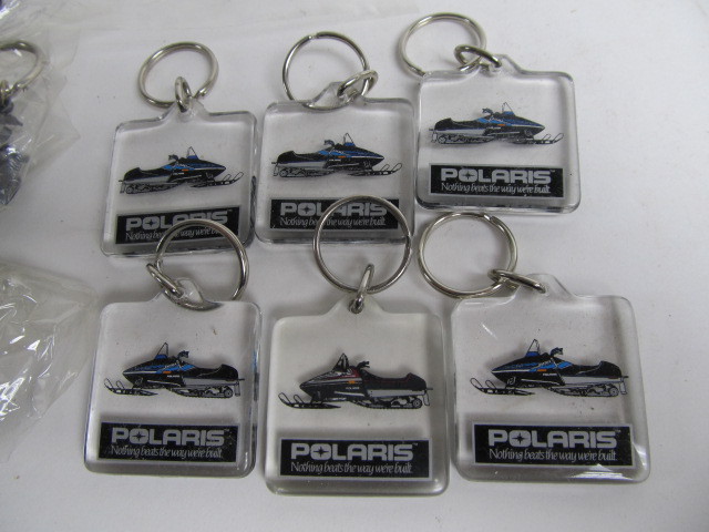 lot 256 image: Lot of NOS Vintage Early 80s POLARIS Keychains