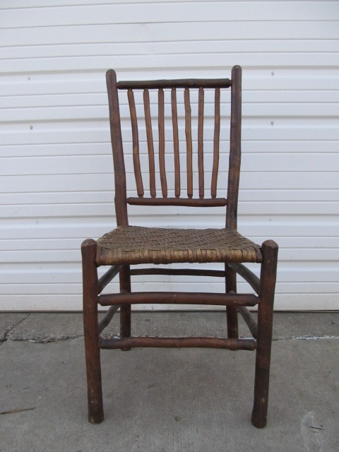 lot 284 image: Antique OLD HICKORY Side Chair